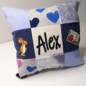 patchwork memory cushion
