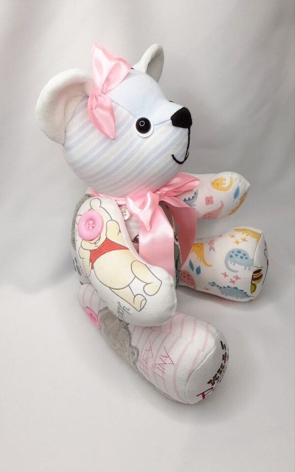 Baby clothes memory bear